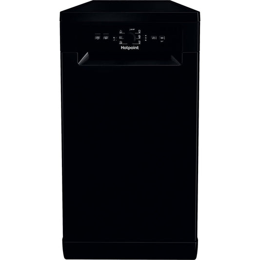 Hotpoint HF9E1B19BUK Slimline Freestanding Dishwasher - Black | Atlantic Electrics