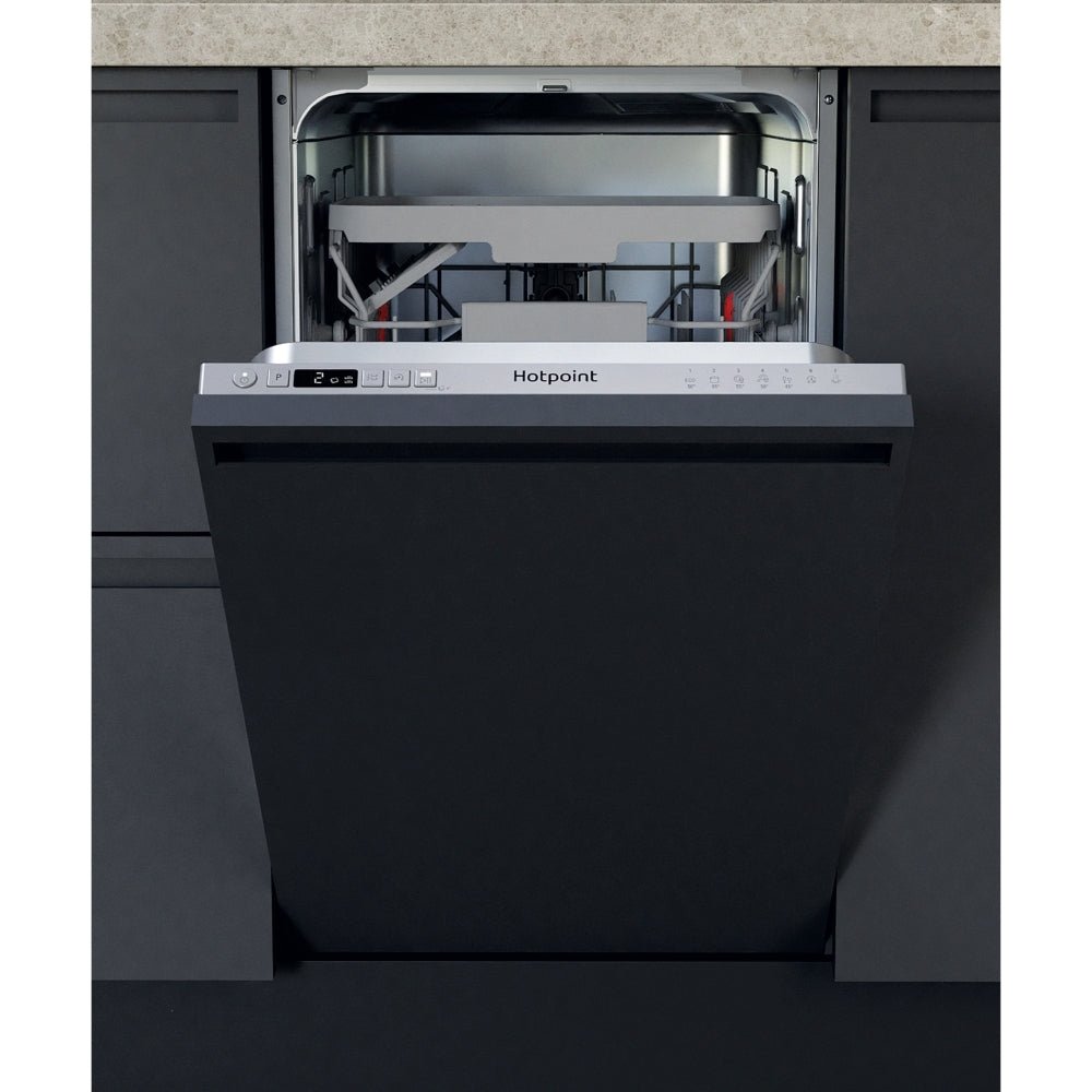 Hotpoint HI9C3M19CSUK 45CM 9 Place Settings Fully Integrated Slimline Dishwasher | Atlantic Electrics - 42653968564447 