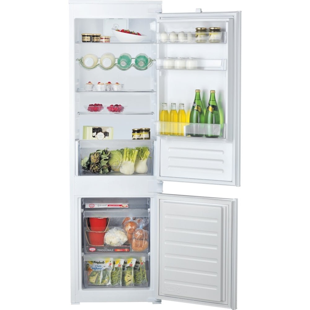 Hotpoint HMCB70302UK Low Frost Integrated Fridge Freezer, Sliding Hinge, 70/30 | Atlantic Electrics - 42724194517215 