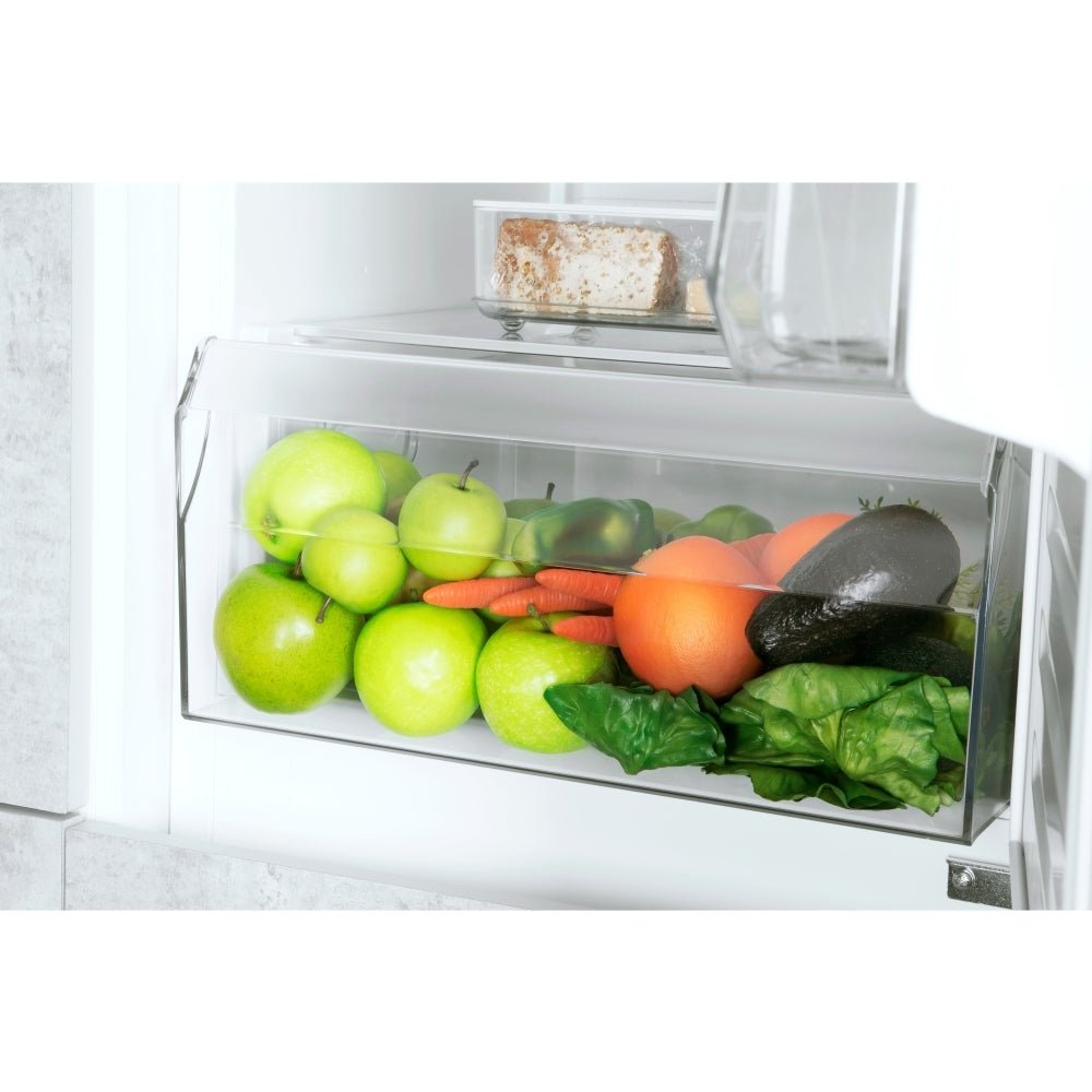 Hotpoint HMCB70302UK Low Frost Integrated Fridge Freezer, Sliding Hinge, 70/30 | Atlantic Electrics