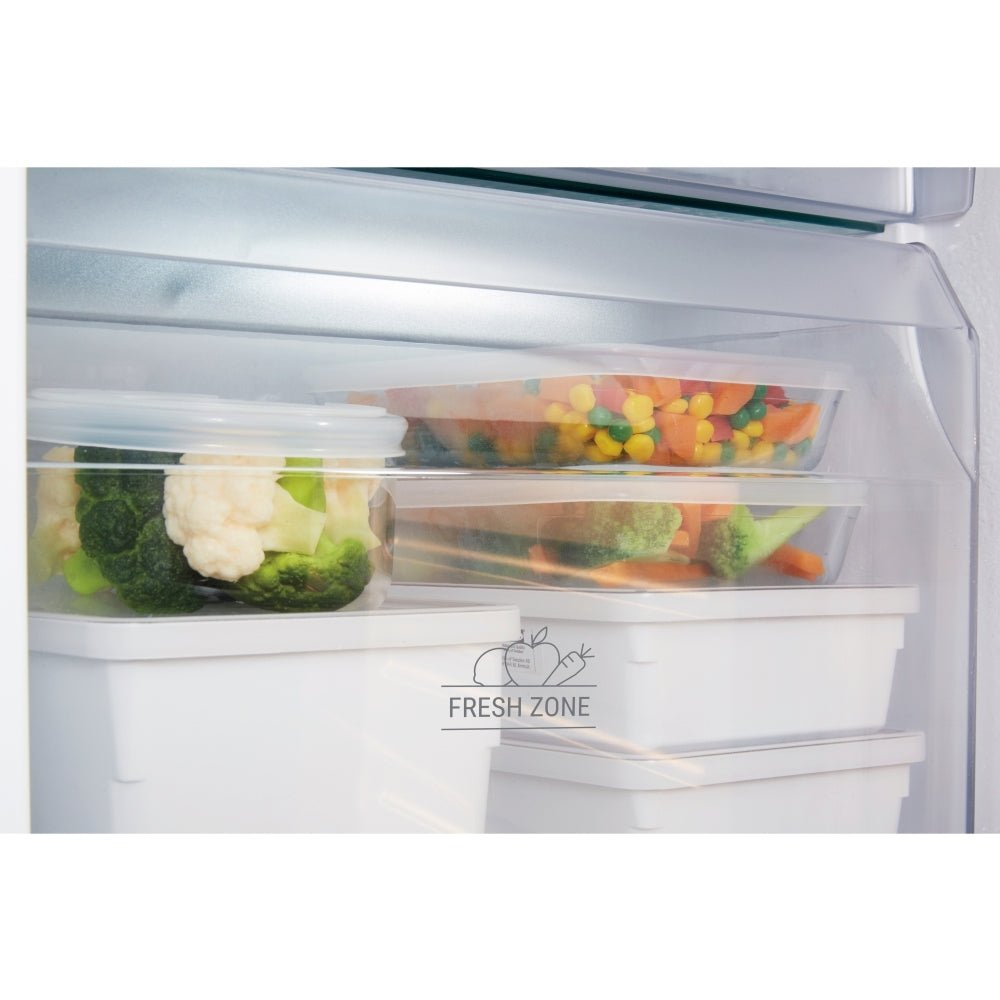 Hotpoint HMCB70302UK Low Frost Integrated Fridge Freezer, Sliding Hinge, 70/30 | Atlantic Electrics