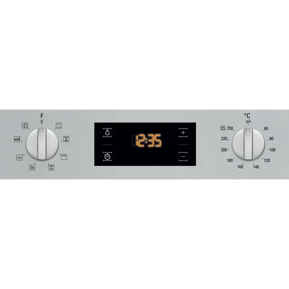 Hotpoint SAEU4544TCIX 59.5cm Built - In Electric Single Oven, Inox Silver | Atlantic Electrics - 42963843023071 