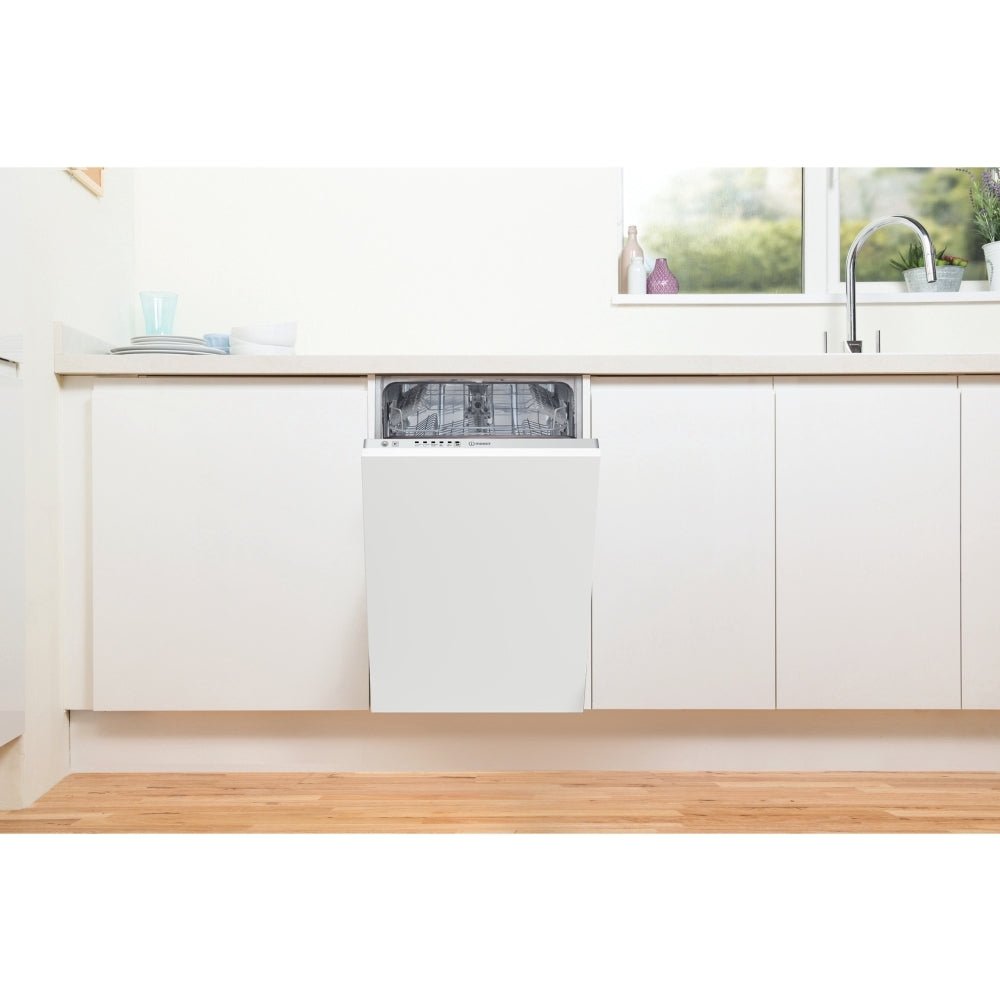 Indesit DI9E2B10UK 45cm Fully Integrated 9 Place Setting Slimline Dishwasher | Atlantic Electrics - 42703695282399 