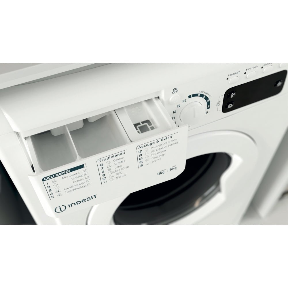 Indesit EWDE861483WUK 8Kg / 6Kg Washer Dryer with 1400 rpm - White | Atlantic Electrics - 42653977149663 