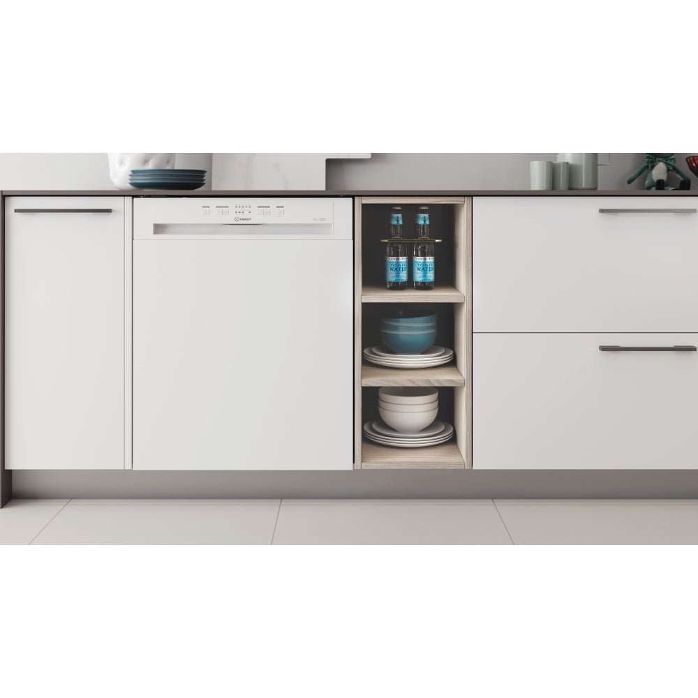 Indesit I3BL626UK Semi Integrated Dishwasher, 14 Place Settings | Atlantic Electrics - 42719001379039 