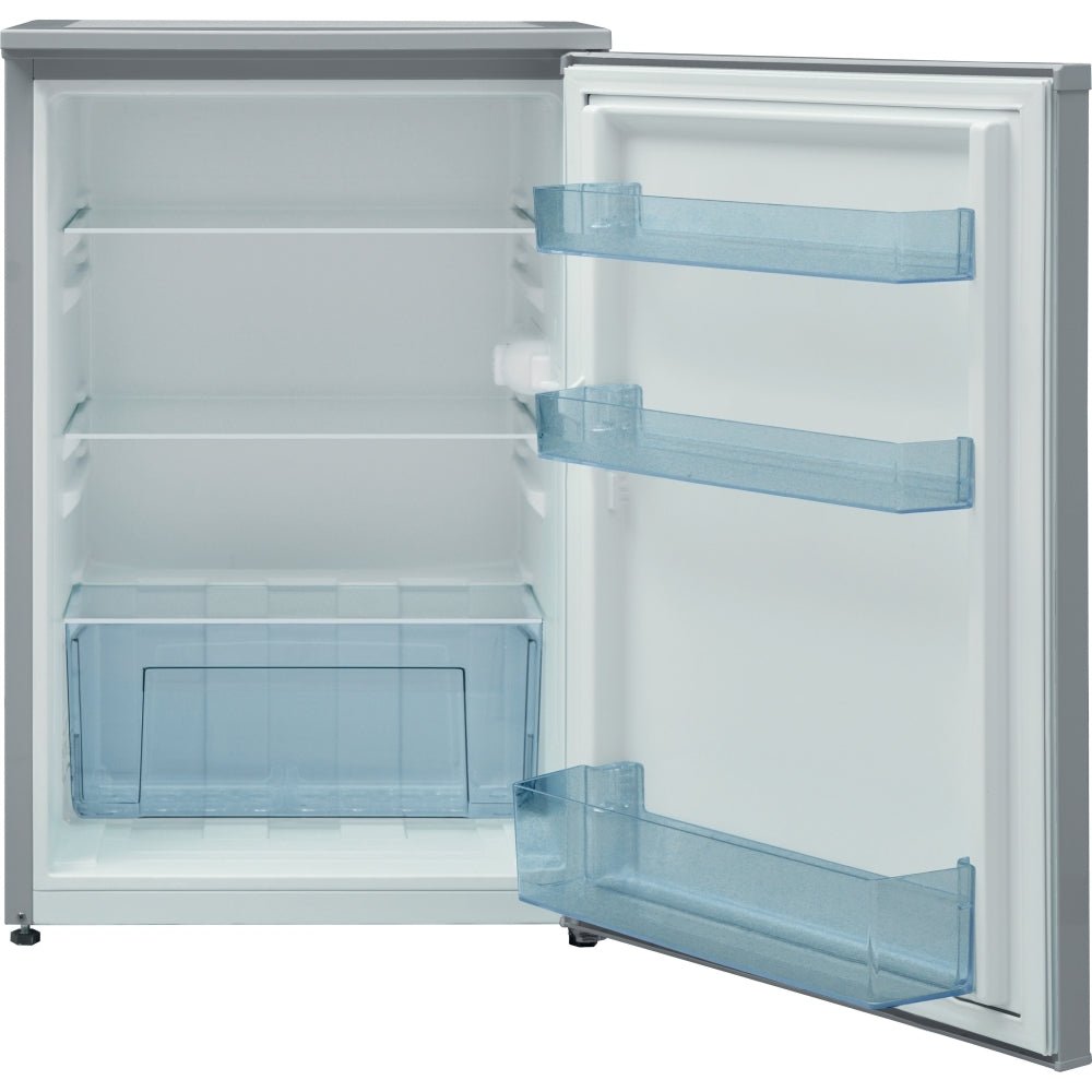 Indesit I55RM1120SUK 54cm Freestanding Undercounter Larder Fridge, Silver | Atlantic Electrics