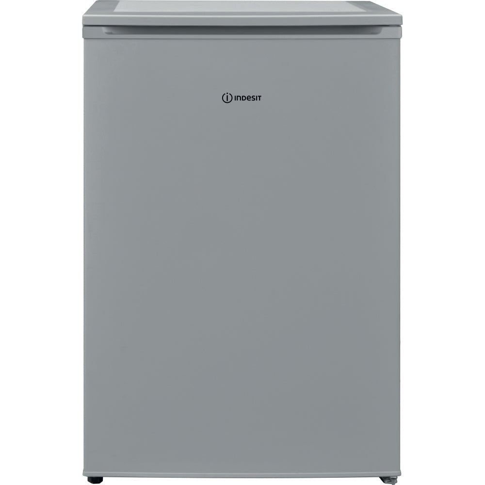 Indesit I55RM1120SUK 54cm Freestanding Undercounter Larder Fridge, Silver | Atlantic Electrics - 42689596358879 