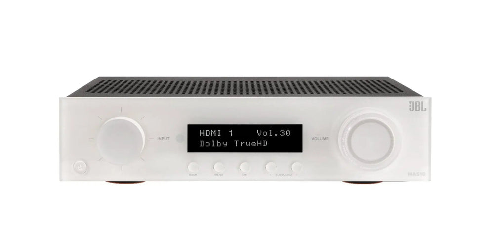 JBL MA510 5.2 Channel 8K AV Receiver, White | Atlantic Electrics - 42983022723295 