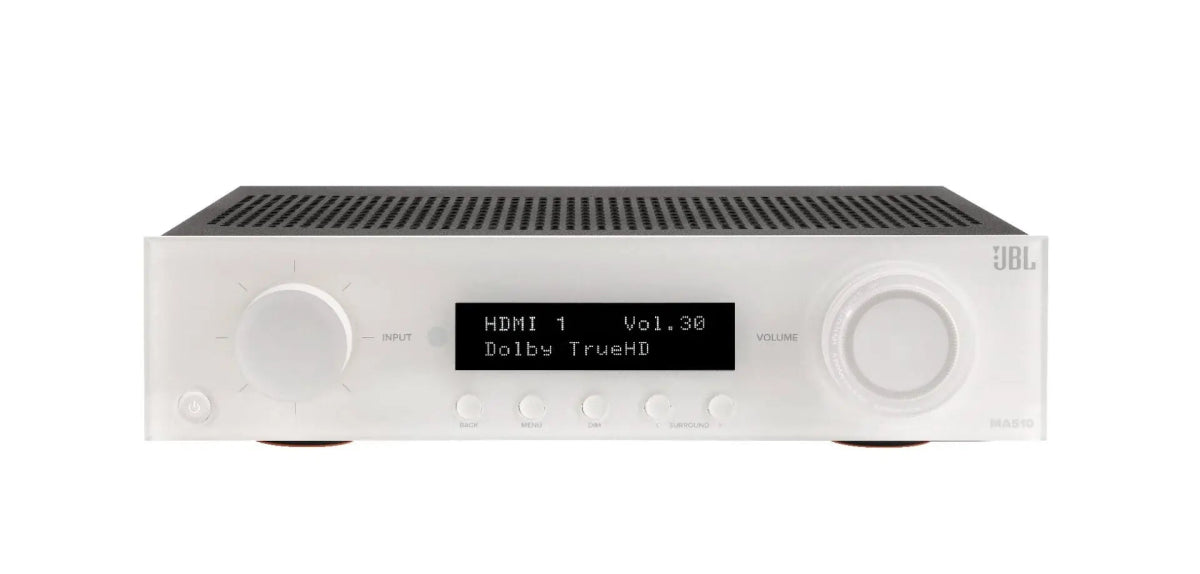 JBL MA510 5.2 Channel 8K AV Receiver, White | Atlantic Electrics