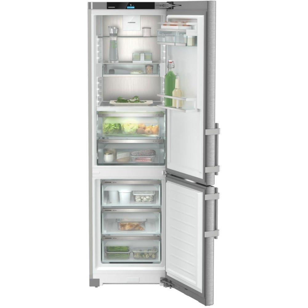 Liebherr CBNsdb575i No Frost Fridge Freezer, 70/30, Silver, B Rated | Atlantic Electrics - 42719035687135 