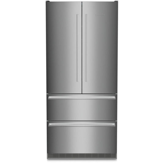 Liebherr CBNste 8872 American Fridge Freezer, Silver, E Rated | Atlantic Electrics