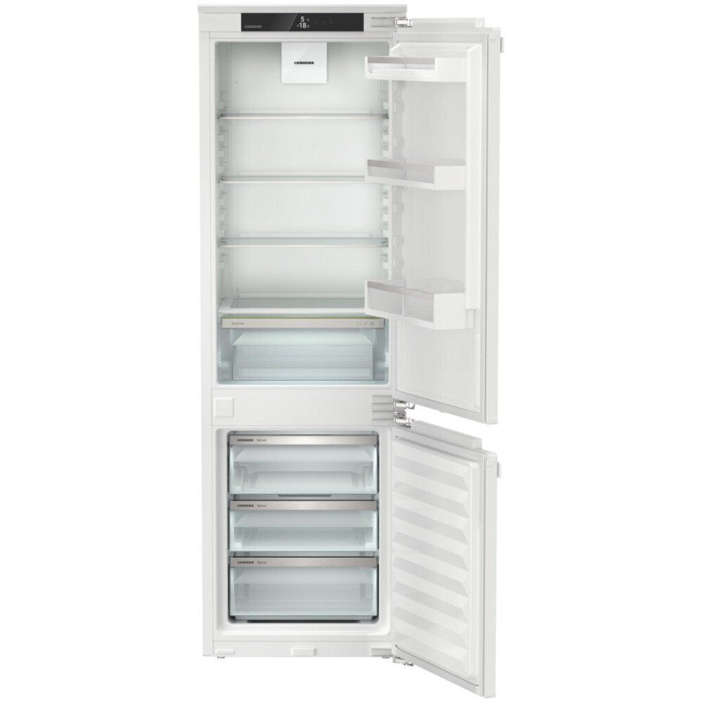 Liebherr ICNe5103 No Frost Integrated Fridge Freezer, Fixed Hinge, 70/30, Stainless Steel, E Rated | Atlantic Electrics - 42852880711903 