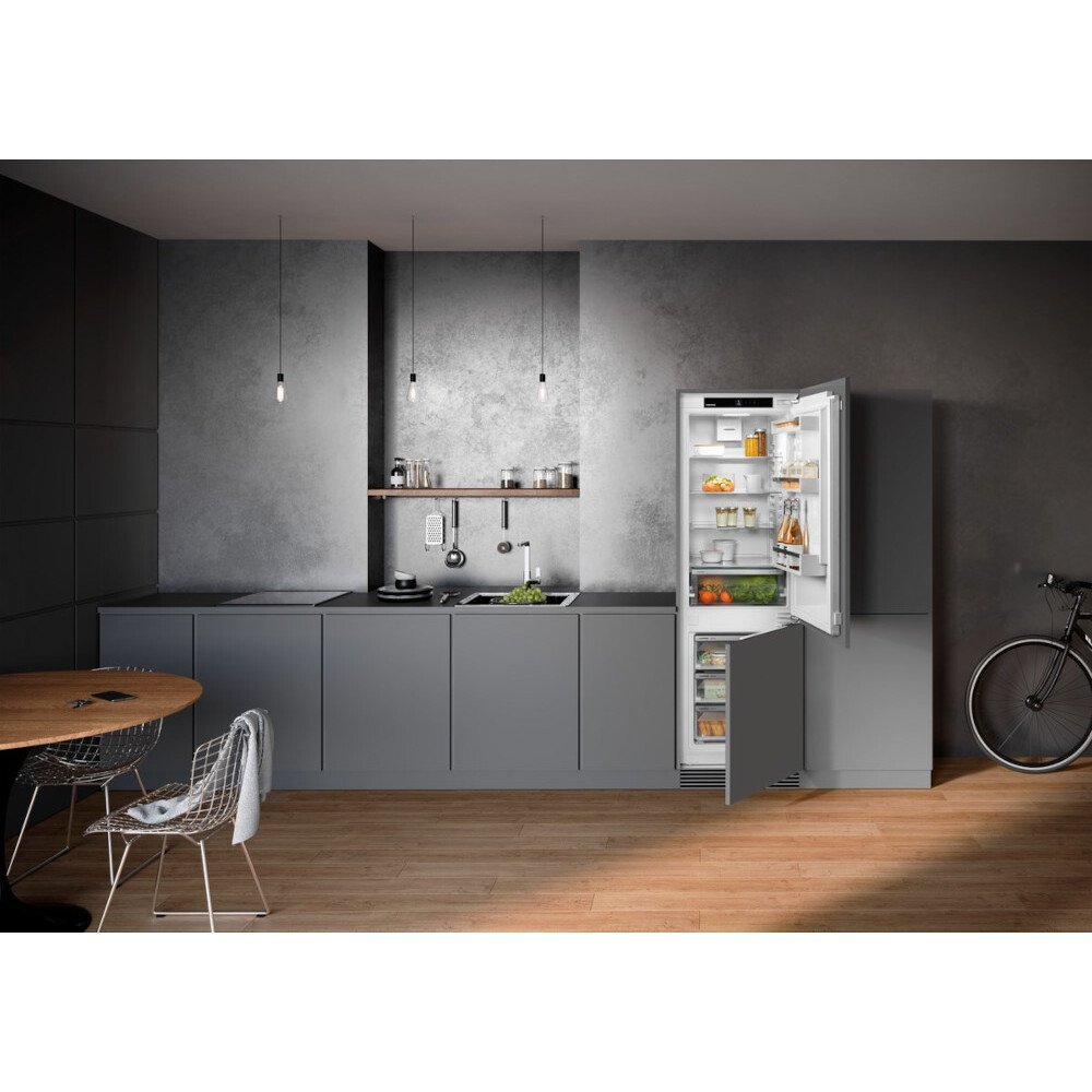 Liebherr ICNe5103 No Frost Integrated Fridge Freezer, Fixed Hinge, 70/30, Stainless Steel, E Rated | Atlantic Electrics