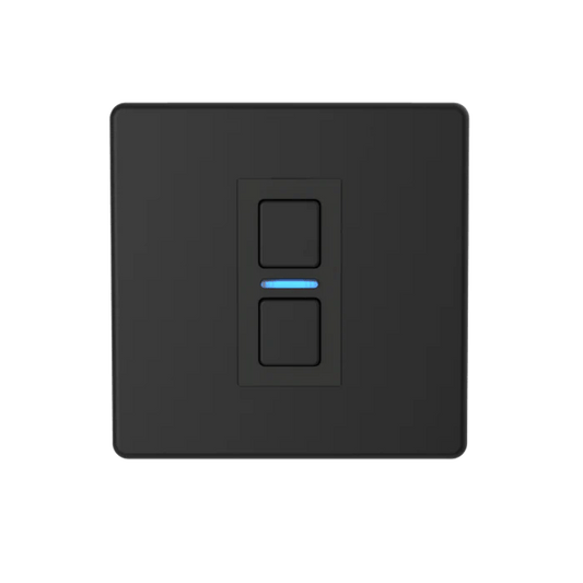 Lightwave LP21MK2 1 Gang Smart Dimmer Switch, Works with Alexa, Google Assistant, HomeKit, iOS & Android Compatible - Matte Black | Atlantic Electrics