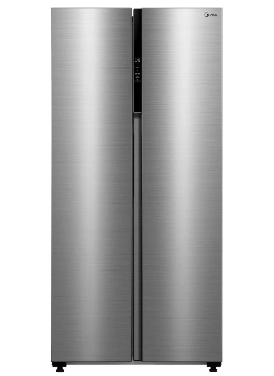 Midea MDRS619FIE46 460 Litre Frost Free American Style Fridge Freezer, Stainless Steel | Atlantic Electrics - 42880443252959 