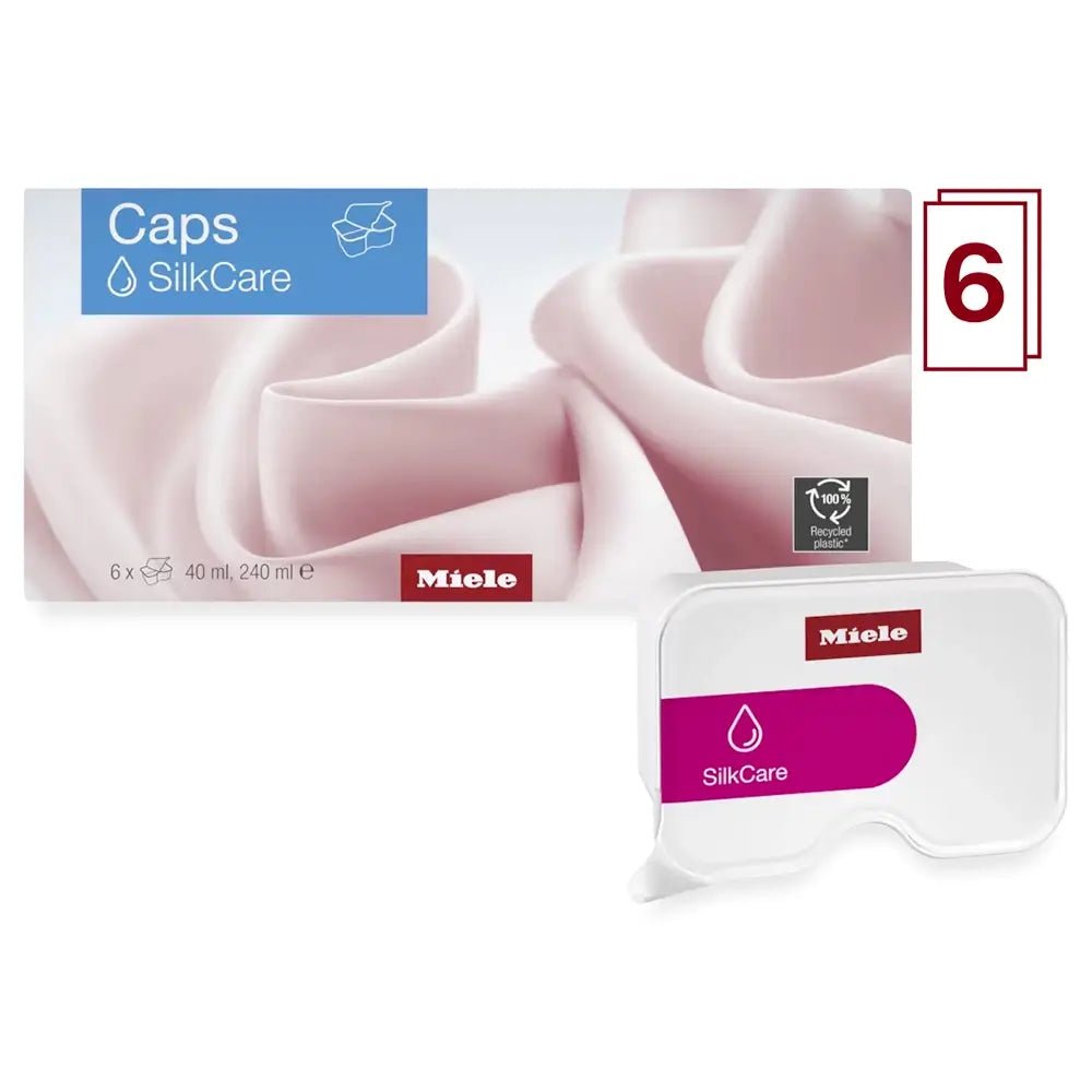 Miele 11485770 WACSC0602L 6-Pack SilkCare Caps for all Miele Washing Machines | Atlantic Electrics