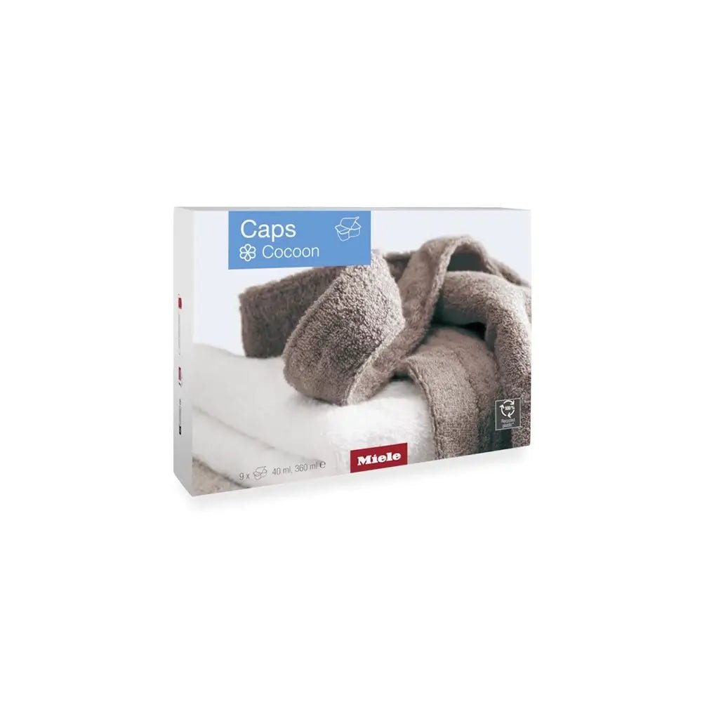 Miele 11486080 WACSOC0902L 9-Pack Cocoon Caps Fabric Conditioner for all Miele Washing Machines | Atlantic Electrics - 41841828626655 