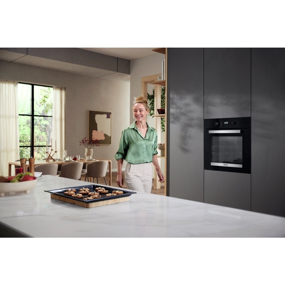 Miele H2455BP Built - In Electric Single Oven, Black, A+ Rated | Atlantic Electrics - 42724242391263 