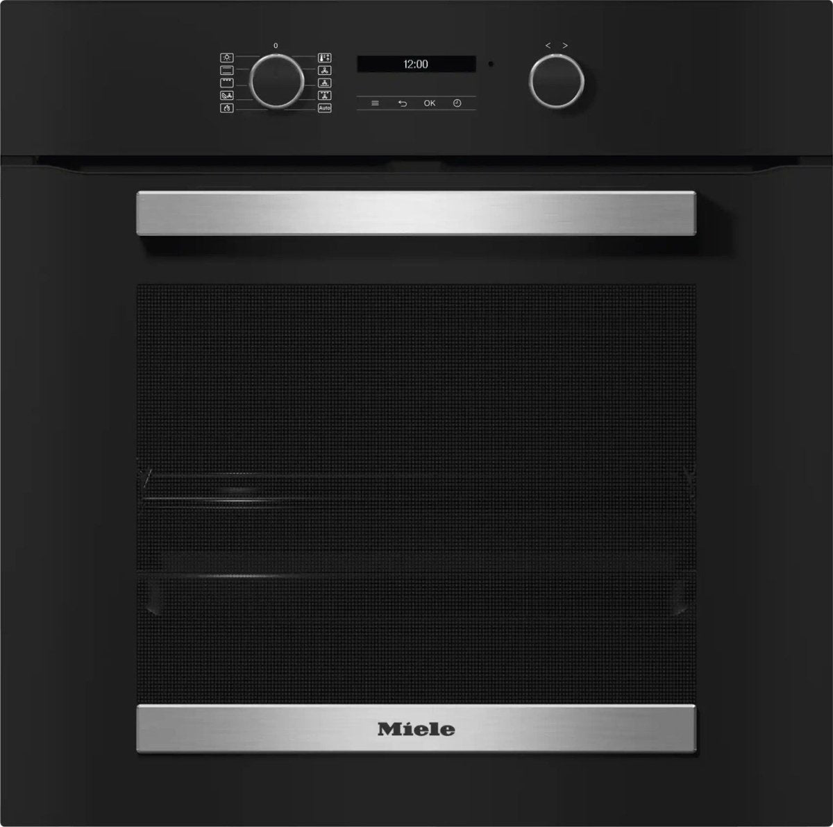 Miele H2465BP Built In Electric Self Cleaning Single Oven Obsidian Black | Atlantic Electrics