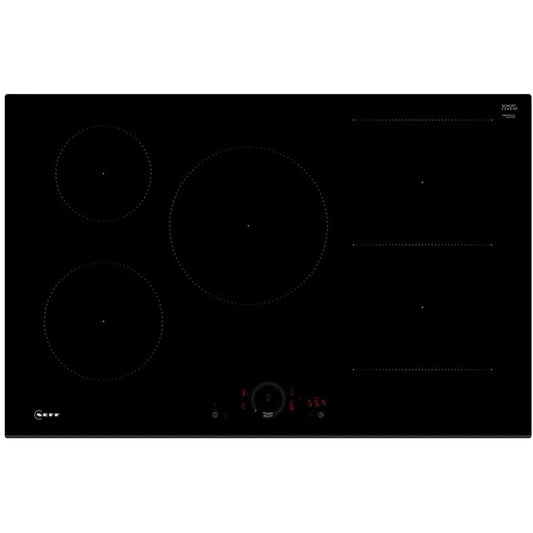 Neff T58FHW1L0 80cm Wide 5 Zone Induction Hob - Black | Atlantic Electrics