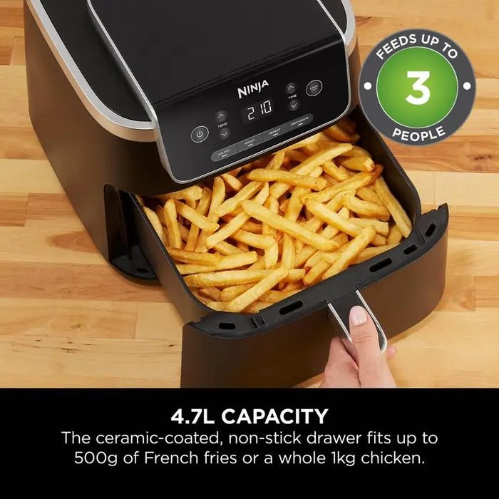 Ninja AF140UK 4.7 Litre Air Fryer Pro, Black | Atlantic Electrics - 42457974210783 