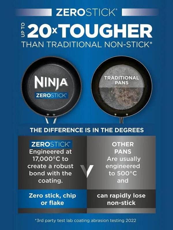 Ninja C13000UK Essentials Range 3 Piece Cookware Set - Black | Atlantic Electrics - 42510099251423 