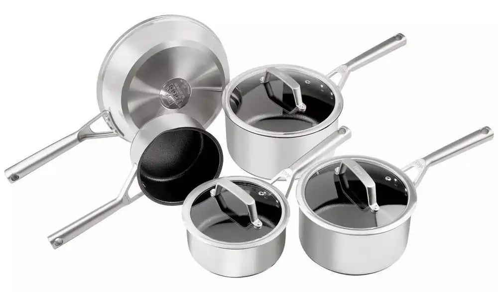 Ninja C65000UK 5 Piece Cookware Set - Stainless Steel | Atlantic Electrics - 42538250797279 