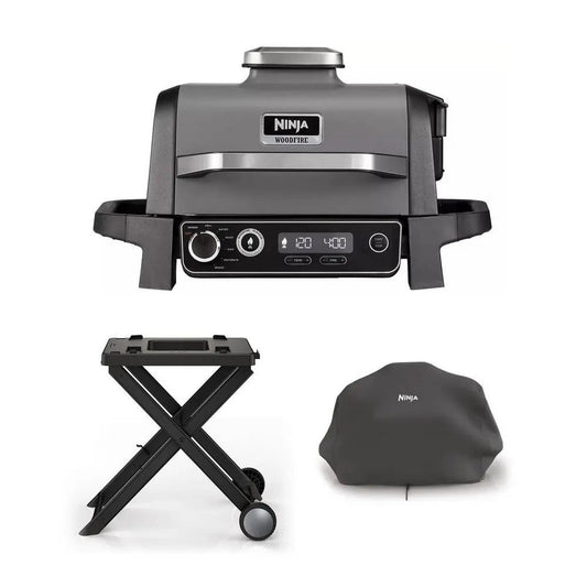 Ninja OG701UKGRILLKIT Electric BBQ Grill with Cover and Stand | Atlantic Electrics