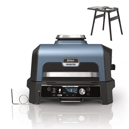 Ninja OG901UKSTANDKIT Woodfire Pro Connect XL Electric BBQ Grill with BBQ Stand | Atlantic Electrics