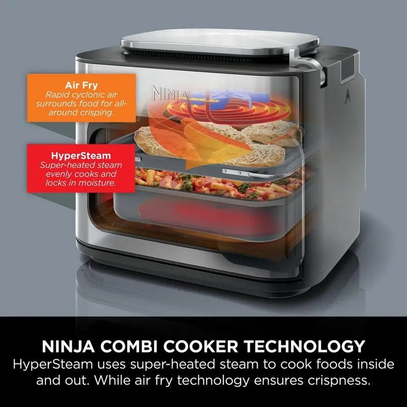 Ninja SFP700UK Combi 12-In-1 Multi-Cooker, Oven & Air Fryer - Grey | Atlantic Electrics - 42276170727647 