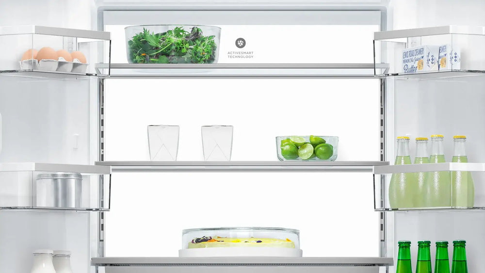 Fisher & Paykel RF500QNUX1 498L Plumbed-In American Fridge Freezer, Ice & Water,Stainless Steel - 43636098990303 