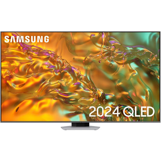 Samsung QE65Q80DATXXU Q80D 65" QLED 4K HDR Smart TV, 4K Ultra HD, Silver, G Rated | Atlantic Electrics