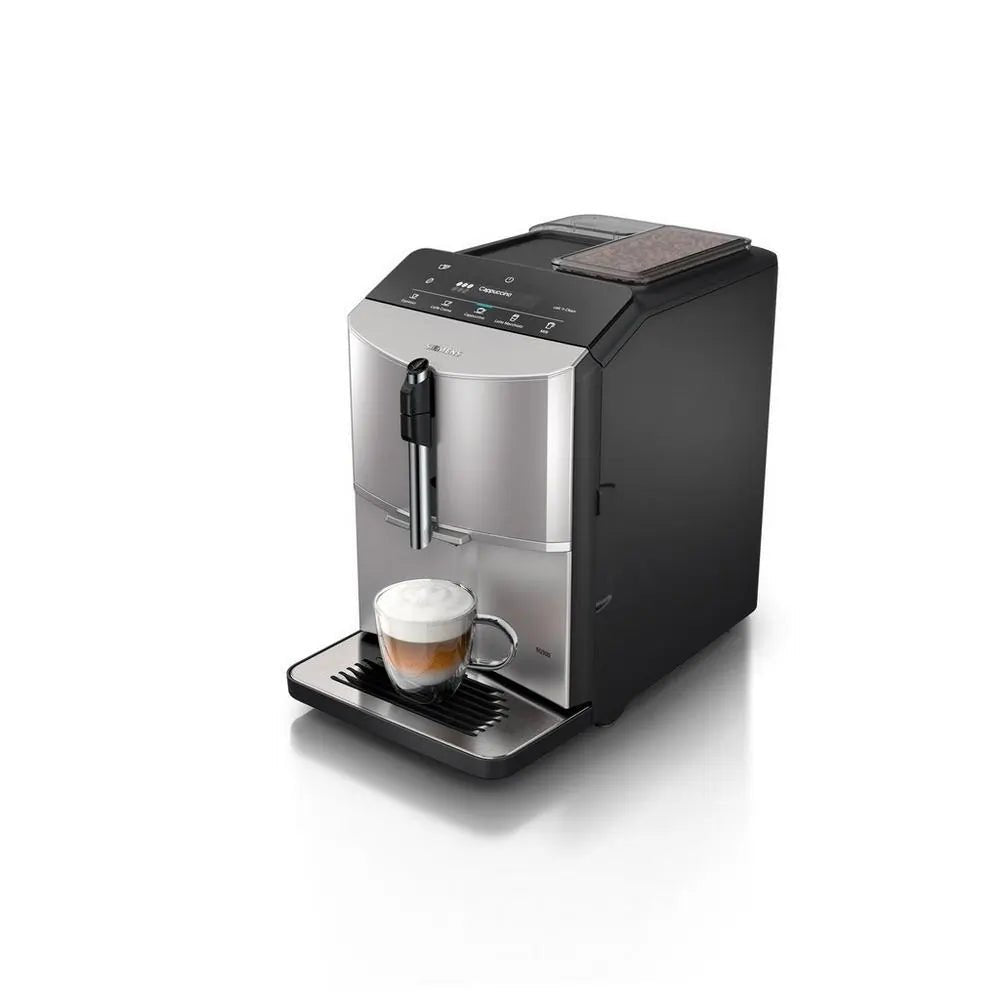 Siemens TF303G07 Bean to Cup Fully Automatic Freestanding Coffee Machine - Inox Silver Metallic | Atlantic Electrics