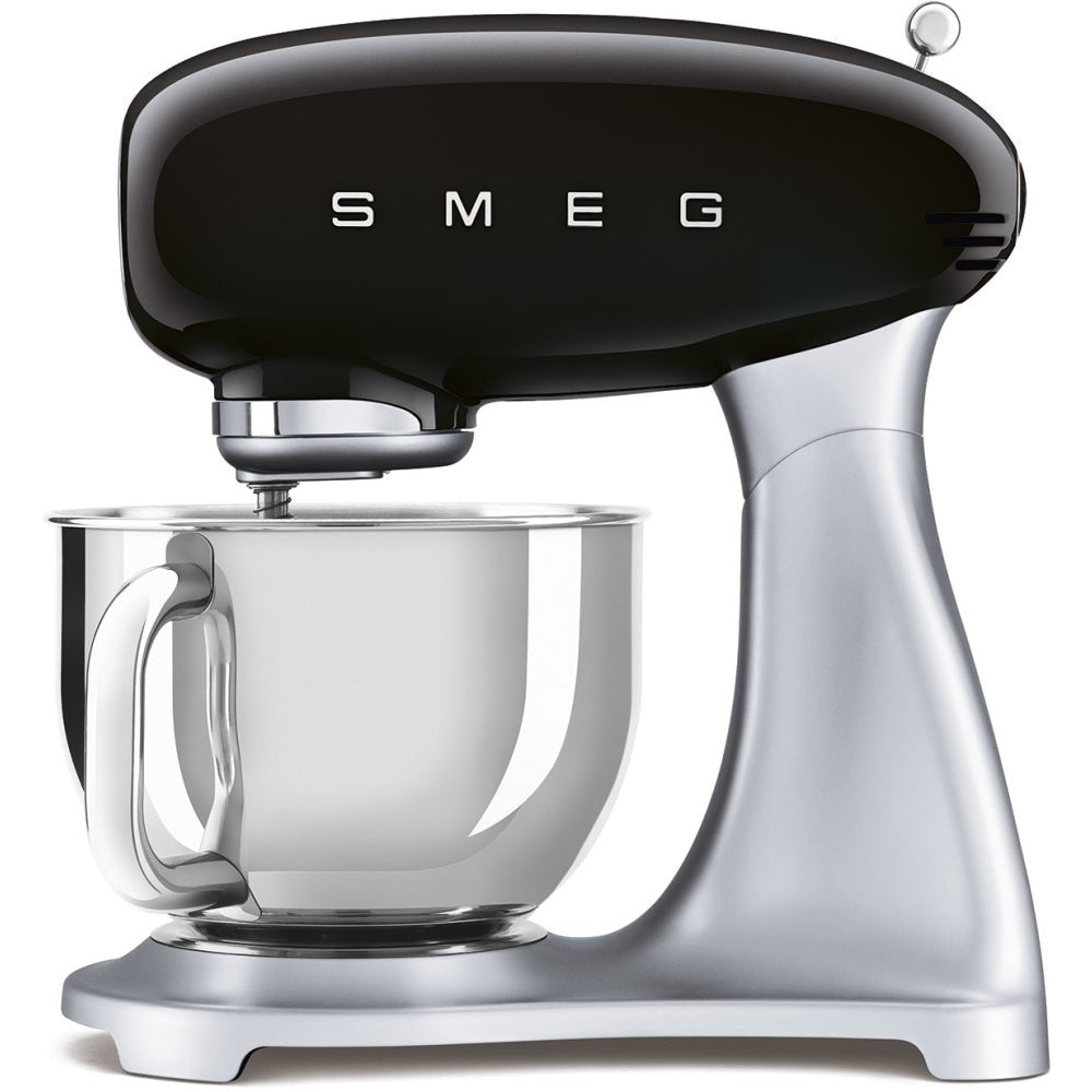 Smeg SMF02BLUK Retro Stand Mixer, Black | Atlantic Electrics - 42719120883935 