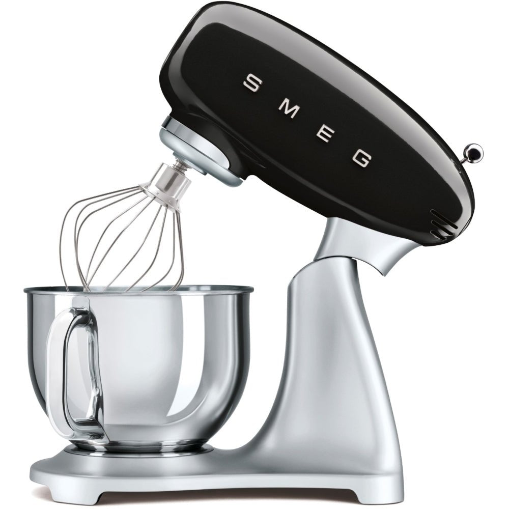 Smeg SMF02BLUK Retro Stand Mixer, Black | Atlantic Electrics - 42719120982239 