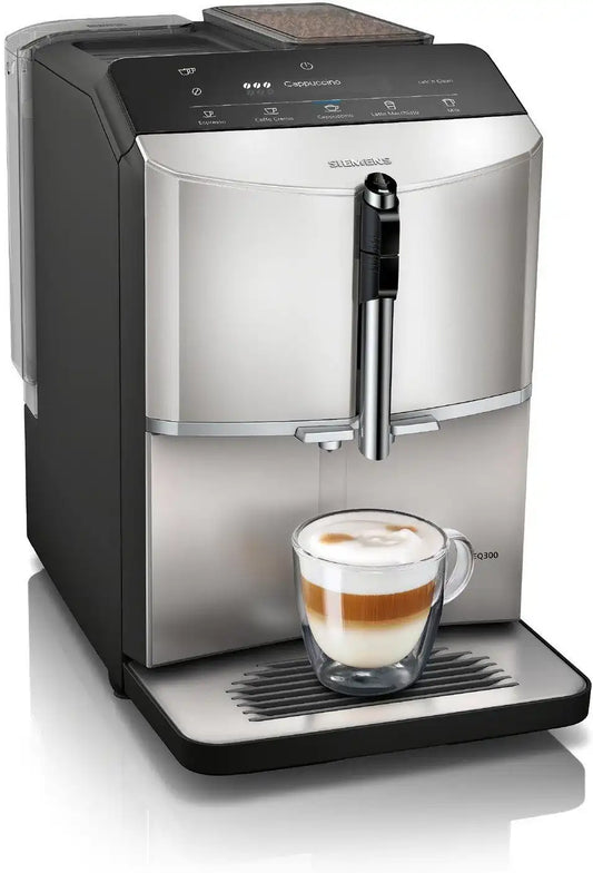 Siemens TF303G07 Bean to Cup Fully Automatic Freestanding Coffee Machine - Inox Silver Metallic