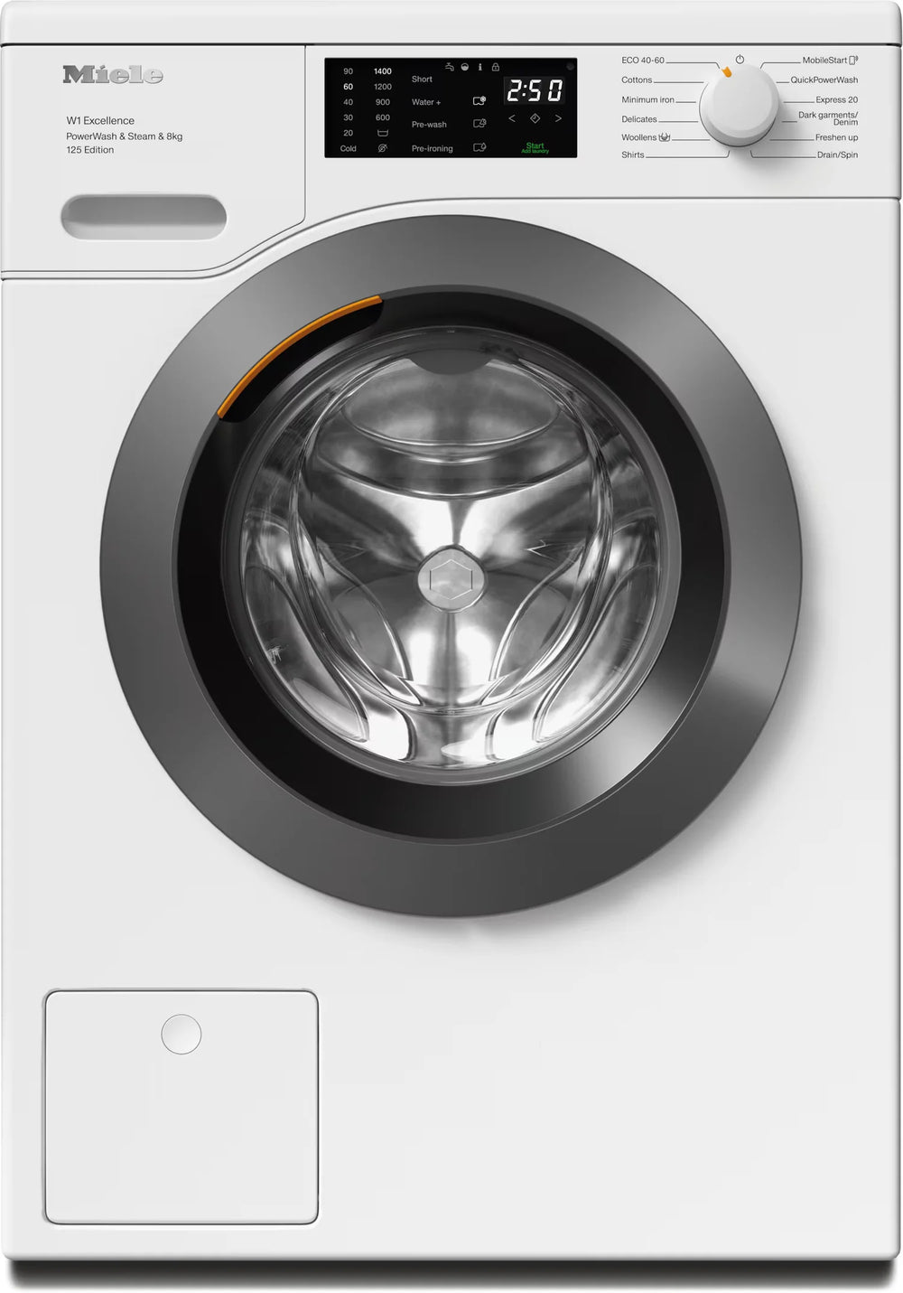 Miele WEB385 8kg 1400rpm Washing Machine,White,A rated - 72431669674357 