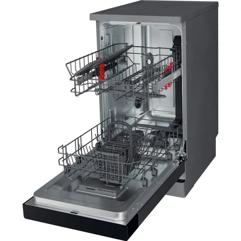 Whirlpool WF9E2B19XUK Slimline 9 Place Setting Dishwasher, Stanless Steel | Atlantic Electrics - 42703828746463 