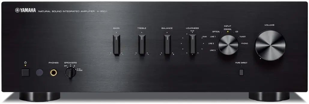 Yamaha A-S501 Natural Sound Integrated Amplifier - Black | Atlantic Electrics