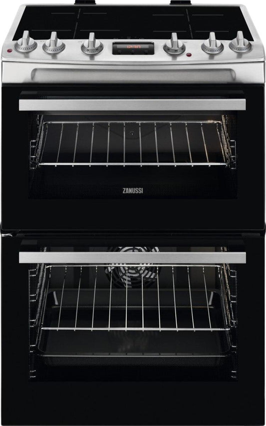 Zanussi ZCI66280XA Induction Electric Cooker with Double Oven, Stainless Steel, A Rated | Atlantic Electrics