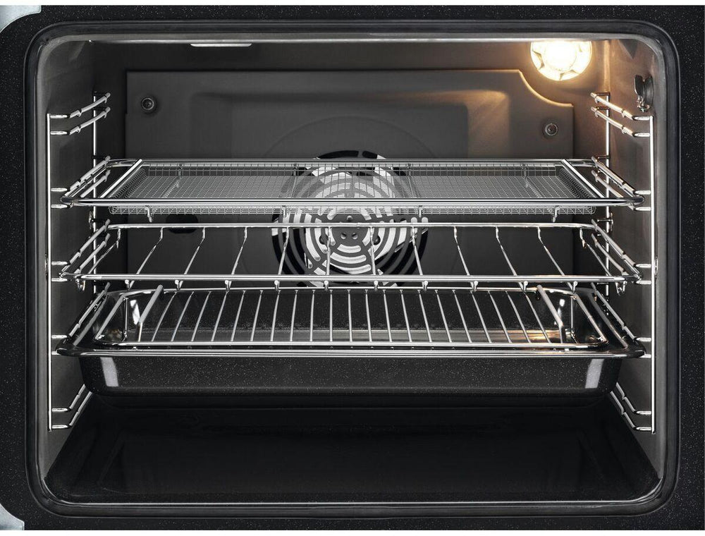 Zanussi ZCV69360WA Ceramic Electric Cooker with Double Oven, White, A Rated | Atlantic Electrics - 42724286464223 