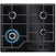 Thumbnail Zanussi ZGGN645K 4 Burner Gas Hob, Black on Glass | Atlantic Electrics- 42724288790751