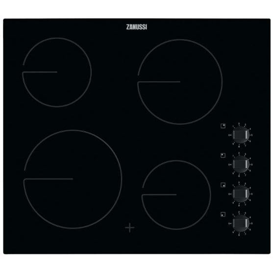 Zanussi ZHRN640K Ceramic Hob, Black | Atlantic Electrics - 42724296360159 