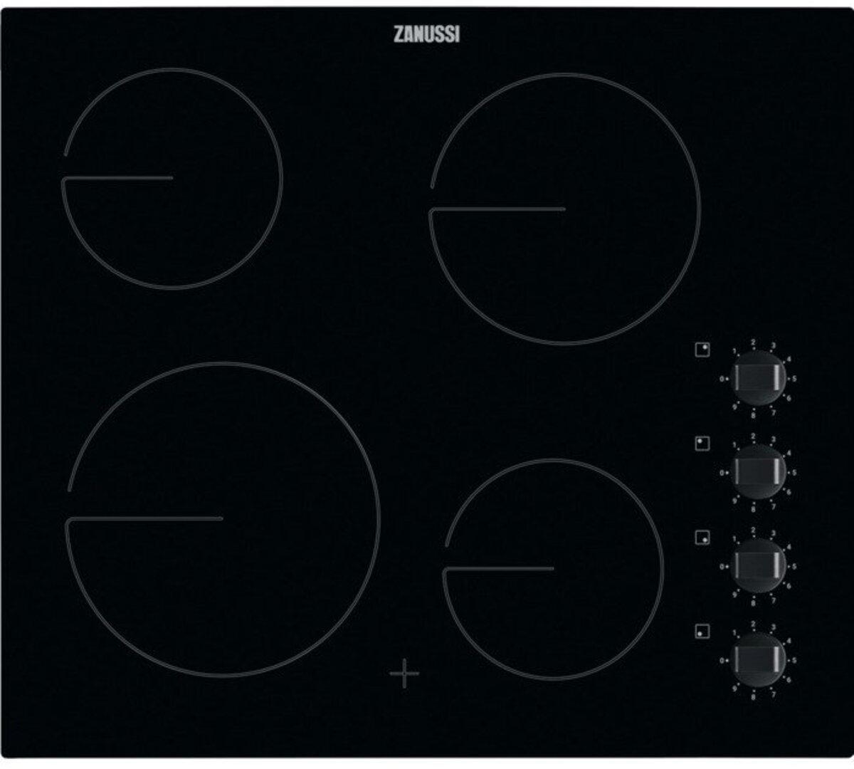 Zanussi ZHRN640K Ceramic Hob, Black | Atlantic Electrics