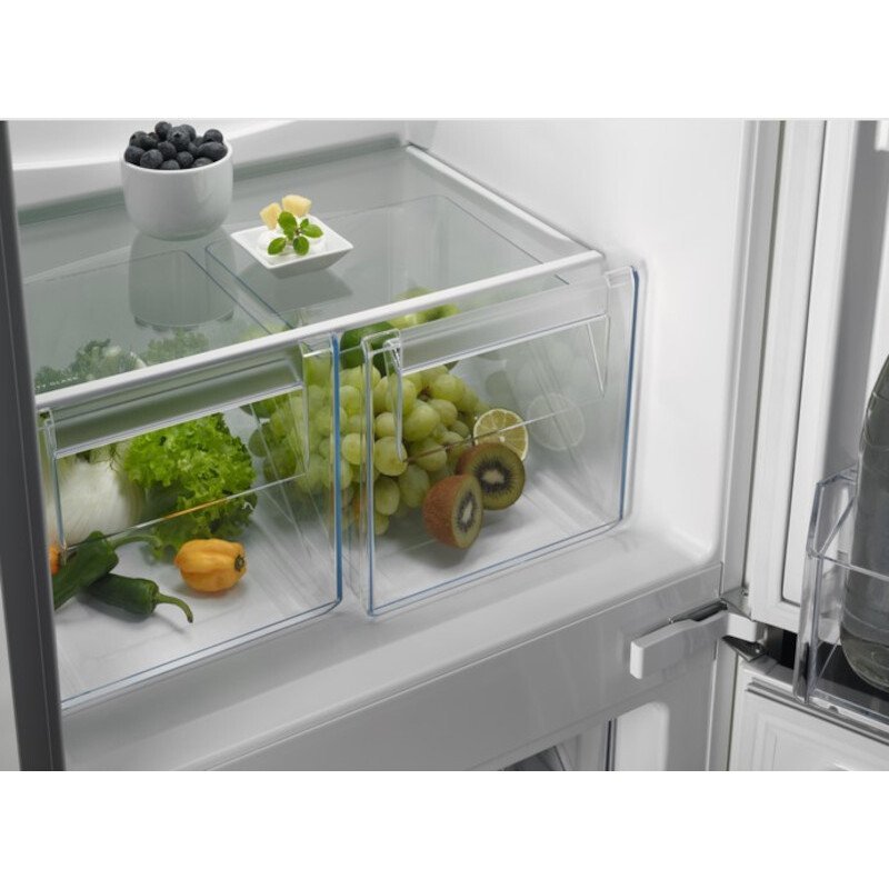 Zanussi ZNFN18ES3 Low Frost Integrated Fridge Freezer, Sliding Hinge, 70/30 | Atlantic Electrics - 42724293411039 