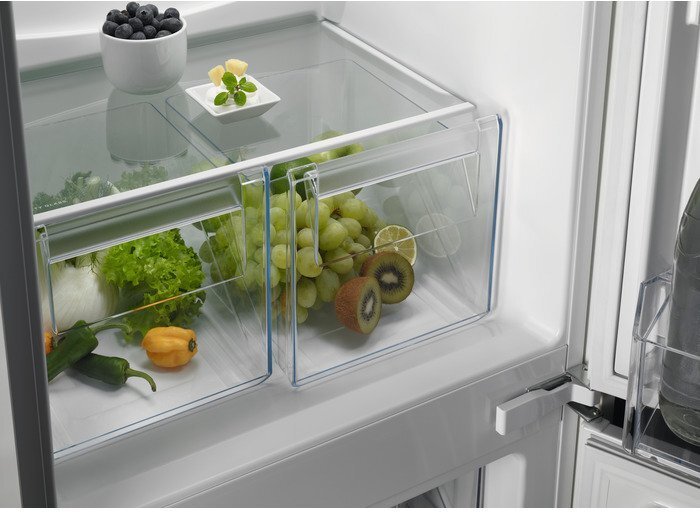 Zanussi ZNFN18ES3 Low Frost Integrated Fridge Freezer, Sliding Hinge, 70/30 | Atlantic Electrics - 42724293247199 