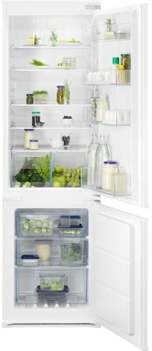 Zanussi ZNFN18ES3 Low Frost Integrated Fridge Freezer, Sliding Hinge, 70/30 | Atlantic Electrics - 42724293214431 