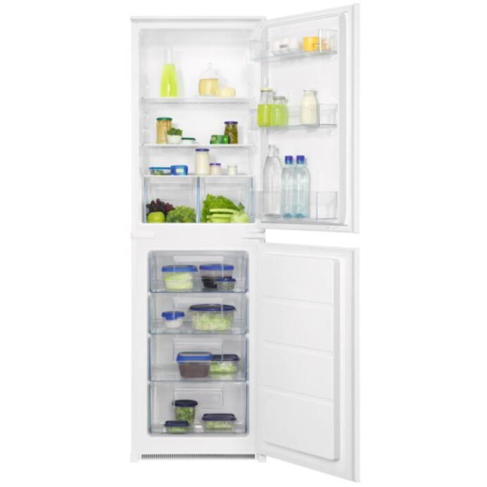 Zanussi ZNFN18FS5 Low Frost Integrated Fridge Freezer, Sliding Hinge, 50/50 | Atlantic Electrics - 42724294885599 