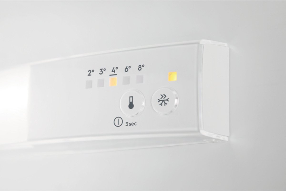 Zanussi ZNFN18FS5 Low Frost Integrated Fridge Freezer, Sliding Hinge, 50/50 | Atlantic Electrics