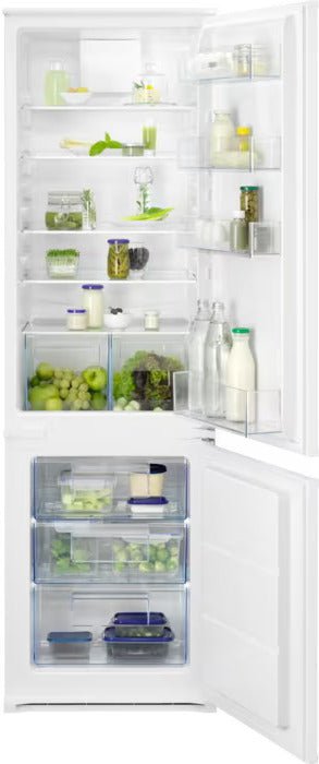 Zanussi ZNNN18ES3 Frost Free Integrated Fridge Freezer, Sliding Hinge, 70/30 | Atlantic Electrics - 42724292985055 